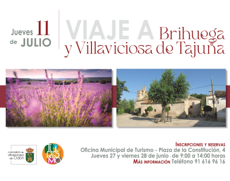 La concejalía de Turismo organiza un viaje a Brihuega y Villaviciosa de Tajuña
