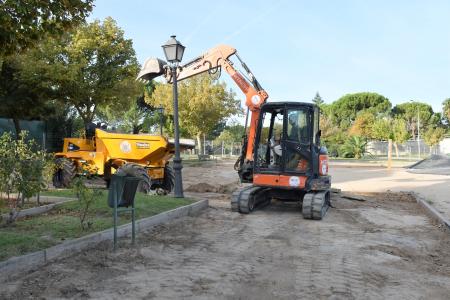 Trabajos de rehabilitación del parque 150 aniversario