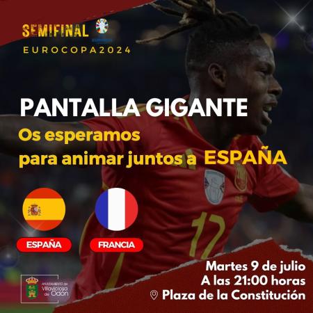 Imagen Partido de semifinales España- Francia en pantalla gigante