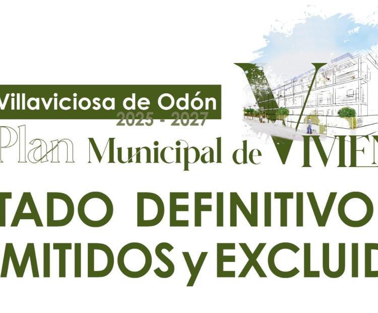 Plan de Vivienda Fase l listado definitivo de adjudicatarios admitidos y excluidos 