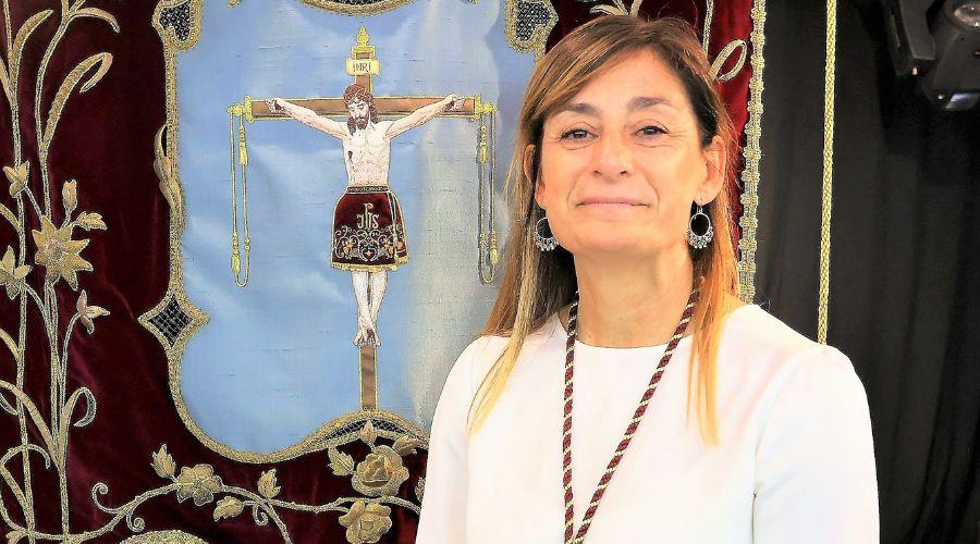 Ana Medrano, presidenta de la Hermandad del Cristo